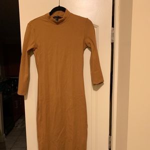 Mustard fitten dress